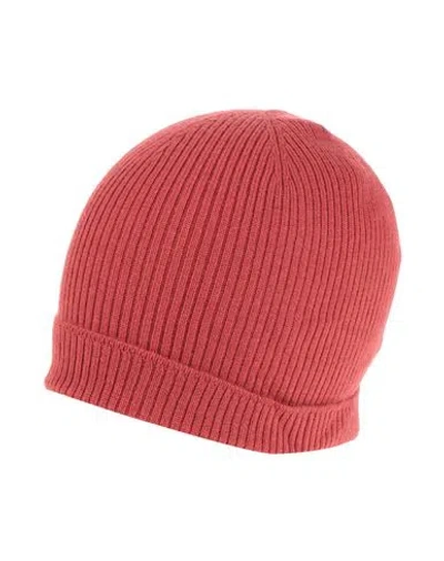 Rick Owens Man Hat Brick Size Onesize Cashmere In Pink