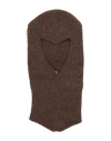 Rick Owens Man Hat Brown Size Onesize Alpaca Wool, Polyamide, Wool, Elastane