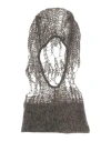 Rick Owens Man Hat Charcoal Size Onesize Polyamide, Mohair Wool, Wool In Black
