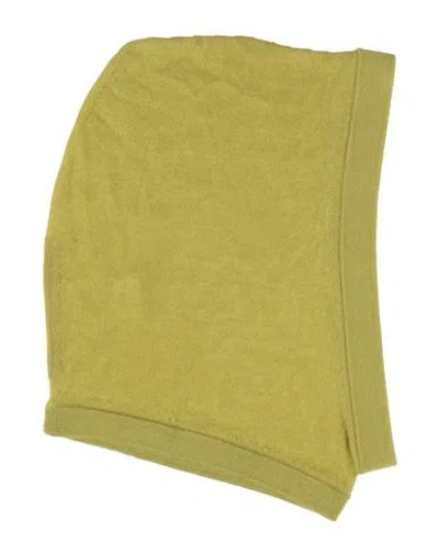 Rick Owens Man Hat Green Size Onesize Virgin Wool