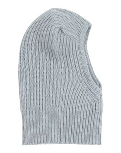 Rick Owens Man Hat Light Blue Size Onesize Virgin Wool In Gray