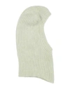 Rick Owens Man Hat Light Green Size Onesize Alpaca Wool, Polyamide, Wool, Elastane