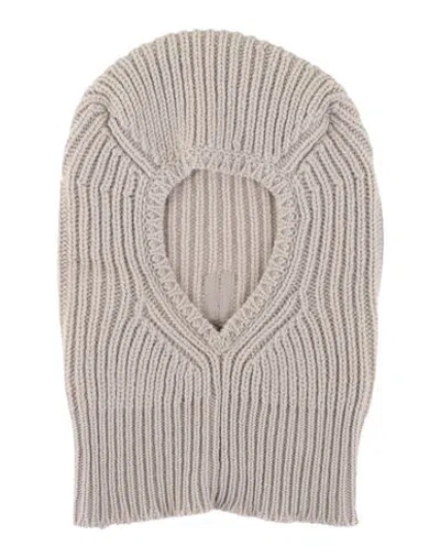 Rick Owens Man Hat Light Grey Size Onesize Virgin Wool