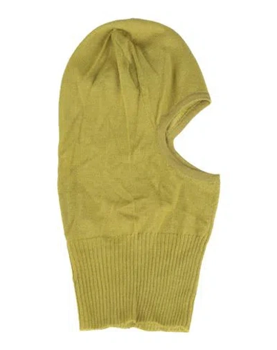 Rick Owens Man Hat Lime Green Size Onesize Cashmere