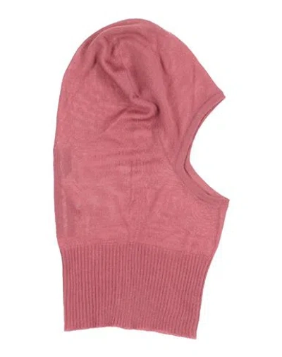 Rick Owens Man Hat Mauve Size Onesize Virgin Wool In Purple