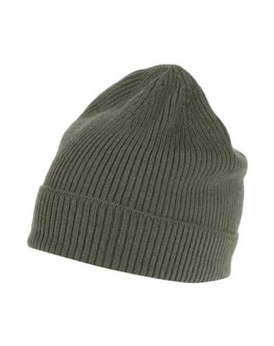 Rick Owens Man Hat Military Green Size Onesize Cashmere In Green