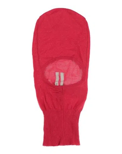 Rick Owens Man Hat Red Size Onesize Virgin Wool