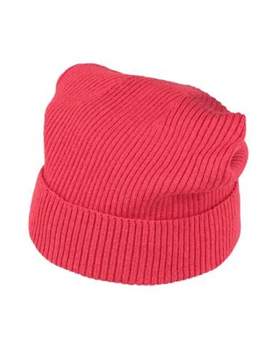 Rick Owens Man Hat Red Size Onesize Virgin Wool