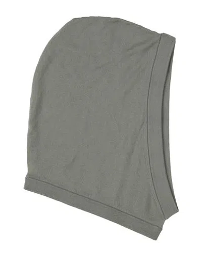 Rick Owens Man Hat Sage Green Size Onesize Virgin Wool In Gray