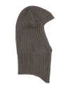 Rick Owens Man Hat Taupe Size Onesize Cashmere, Wool In Gray