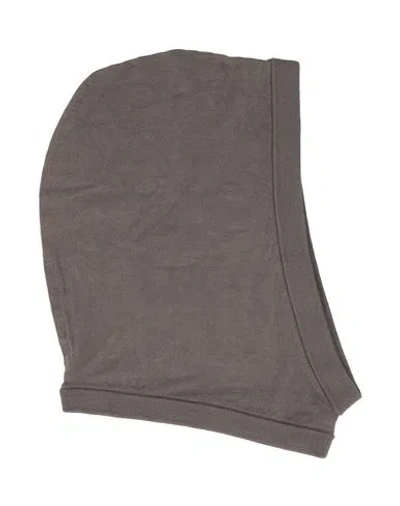 Rick Owens Man Hat Taupe Size Onesize Virgin Wool In Brown