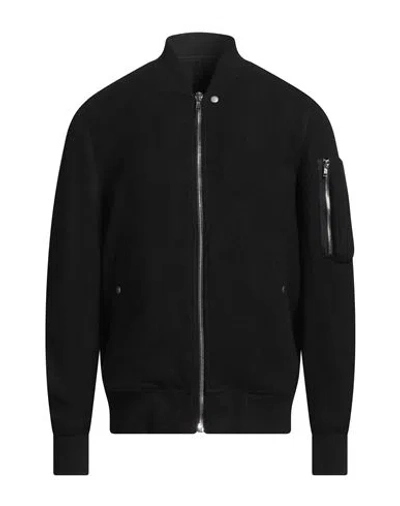 Rick Owens Man Jacket Black Size 38 Virgin Wool