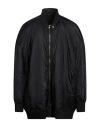 Rick Owens Black Hollywood Peter Flight Bomber Jacket In Black