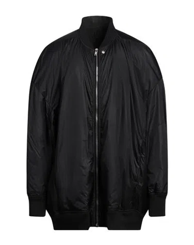 Rick Owens Black Hollywood Peter Flight Bomber Jacket In 09 Black