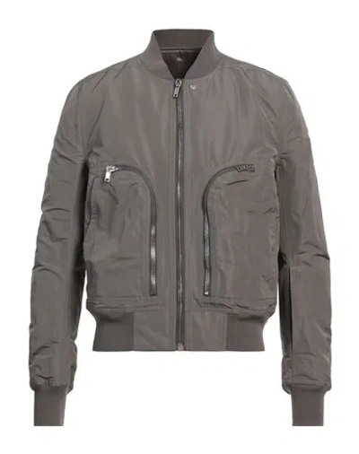 Rick Owens Man Jacket Grey Size 42 Polyester