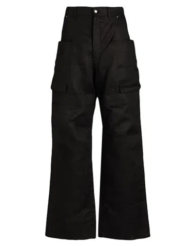 RICK OWENS RICK OWENS MAN JEANS BLACK SIZE 33 LINEN