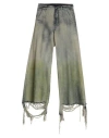 Rick Owens Man Jeans Blue Size 36 Cotton In Blue