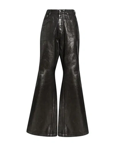 Rick Owens Man Jeans Bronze Size 31 Cotton In Black