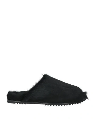 Rick Owens Man Mules & Clogs Black Size 9 Leather