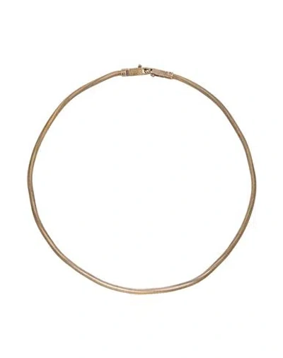 Rick Owens Man Necklace Bronze Size - Brass In Yellow