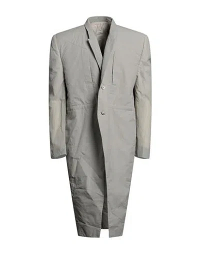 Rick Owens Man Overcoat & Trench Coat Beige Size 38 Polyamide In Gray