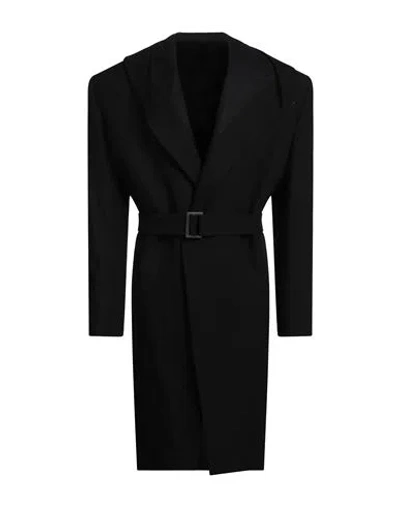 Rick Owens Man Overcoat & Trench Coat Black Size 38 Silk