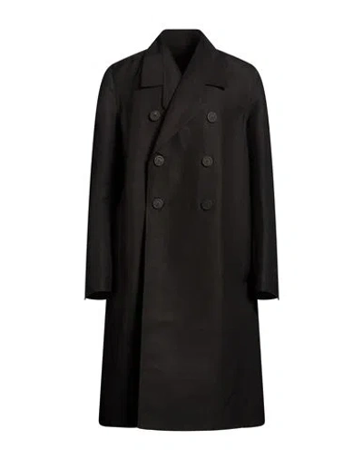 Rick Owens Man Overcoat & Trench Coat Black Size 44 Cotton, Viscose, Polyester