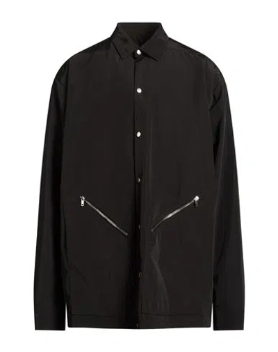 Rick Owens Man Overcoat & Trench Coat Black Size 46 Polyester