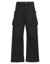 Rick Owens Stefan Wide-leg Brushed Cotton-twill Cargo Trousers