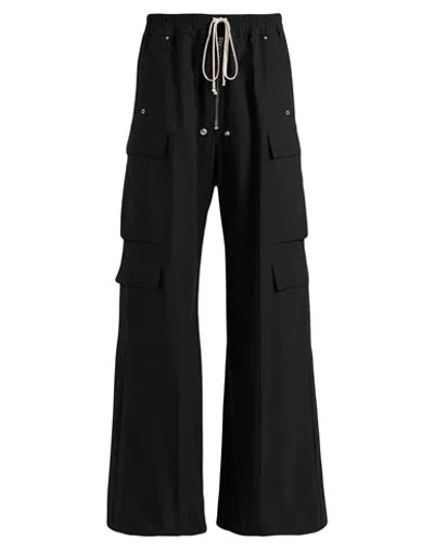 RICK OWENS RICK OWENS MAN PANTS BLACK SIZE 32 COTTON