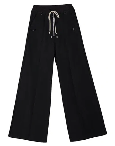 Rick Owens Man Pants Black Size 32 Cotton, Elastane