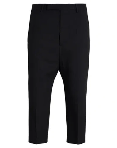 Rick Owens Man Pants Black Size 32 Virgin Wool