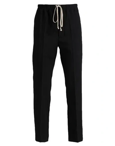Rick Owens Man Pants Black Size 32 Virgin Wool