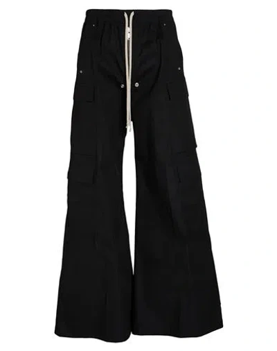 Rick Owens Cargobelas Heavy Cotton Poplin Pant In Black