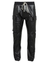 Rick Owens Man Pants Black Size 36 Cotton, Elastomultiester, Rubber In Black