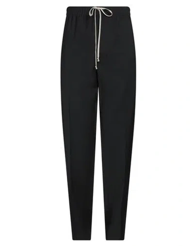 Rick Owens Man Pants Black Size 40 Virgin Wool