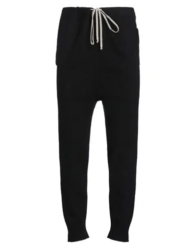 Rick Owens Man Pants Black Size M Cashmere In Black