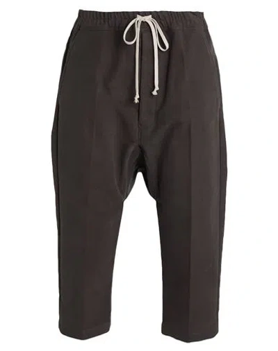 Rick Owens Man Pants Charcoal Size 32 Cotton In Black