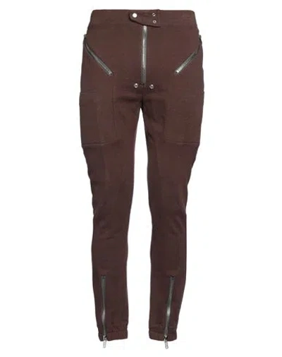Rick Owens Purple Easy Strobe Leather Cargo Pants In 33 Amethyst