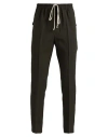 Rick Owens Man Pants Dark Green Size 30 Virgin Wool In Black