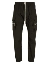Rick Owens Man Pants Dark Green Size 34 Cotton, Elastane In Black