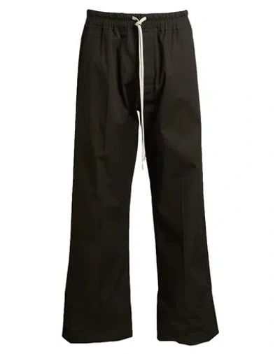 Rick Owens Man Pants Dark Green Size 36 Cotton, Elastane
