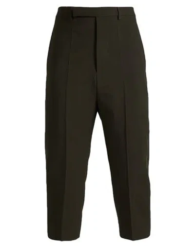 Rick Owens Man Pants Dark Green Size 36 Virgin Wool