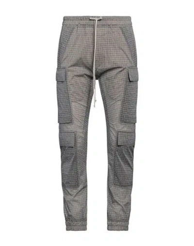 Rick Owens Man Pants Grey Size 36 Polyamide, Polyethylene In Gray