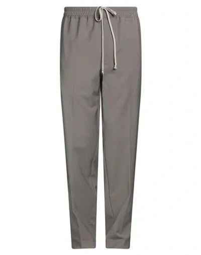 Rick Owens Man Pants Lead Size 36 Virgin Wool In Grey