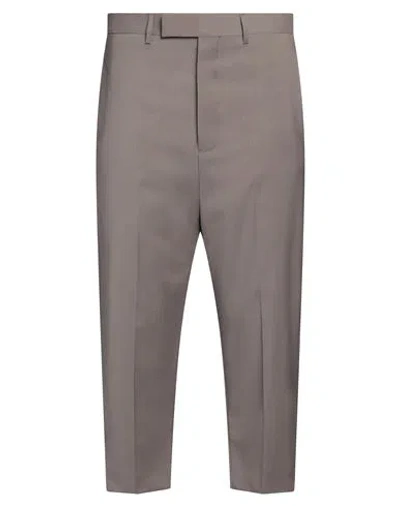 Rick Owens Man Pants Lead Size 38 Virgin Wool In Grey