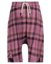 Rick Owens Man Cropped Pants Light Purple Size 38 Cotton In Purple