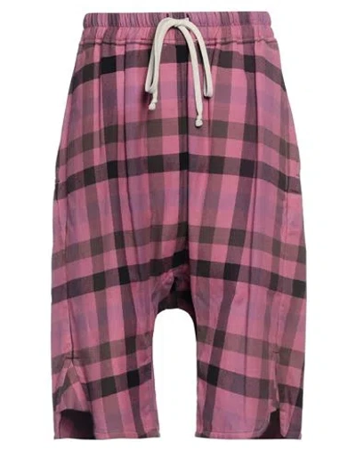 Rick Owens Man Cropped Pants Light Purple Size 38 Cotton