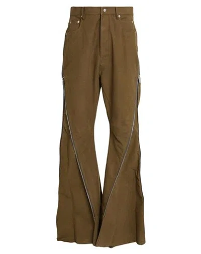 Rick Owens Man Pants Military Green Size 33 Cotton
