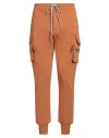Rick Owens Man Pants Tan Size 38 Cotton In Brown
